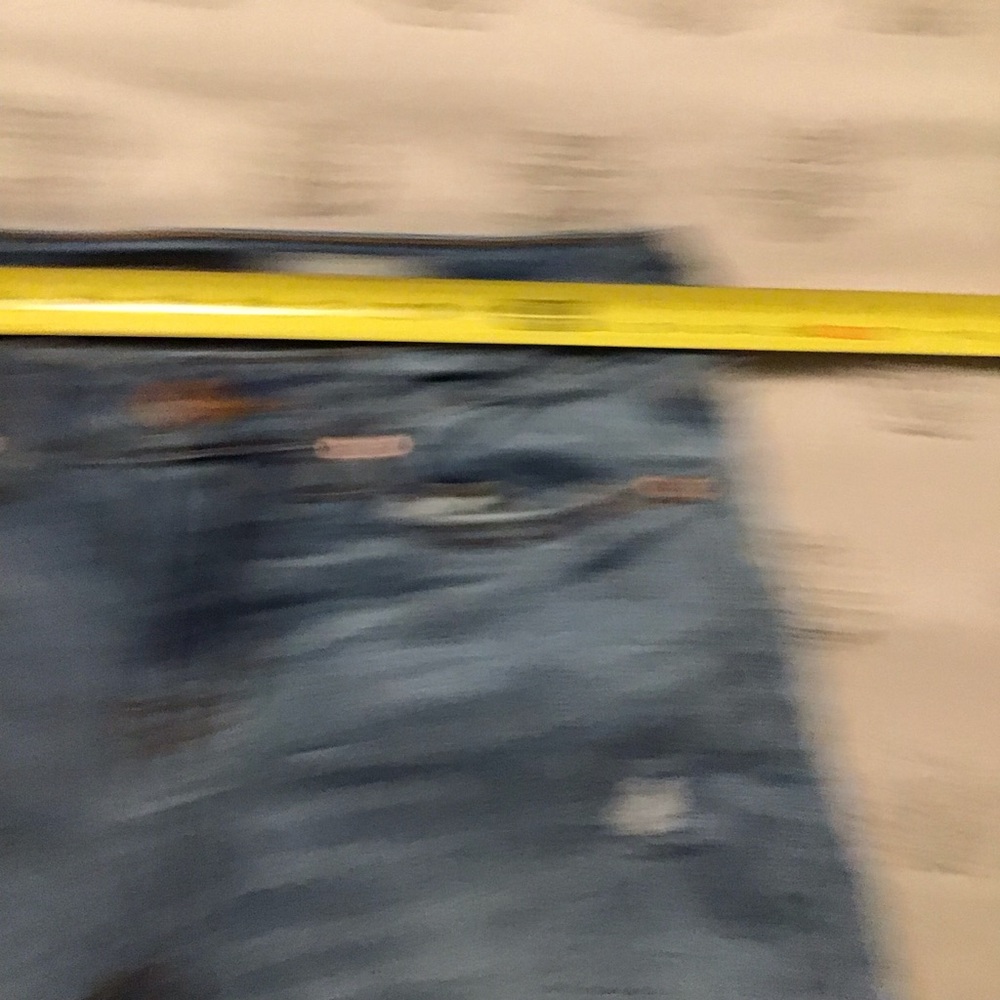Aeropostale Ankle Straight Jeans. Distressed,Frayed Hem, Color Blocking.  Sz 2 - Picture 7 of 11